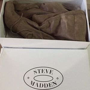 Taupe over the knee Steve Madden boot size 7